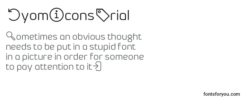 Review of the ByomIconsTrial Font