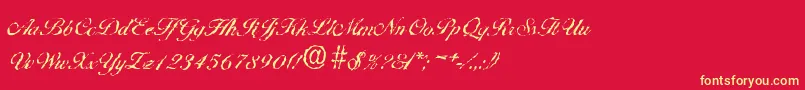 More about BallantinesrandomRegular Font BallantinesrandomRegular Font – Yellow Fonts on Red Background
