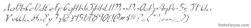 Шрифт XaphanExpandedItalic – серые шрифты на белом фоне