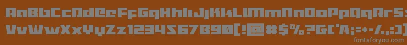 Шрифт Turbochargecond – серые шрифты на коричневом фоне