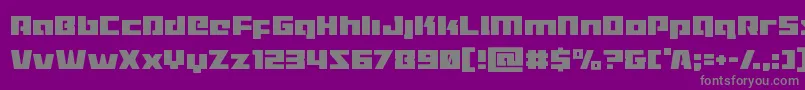 Turbochargecond Font – Gray Fonts on Purple Background