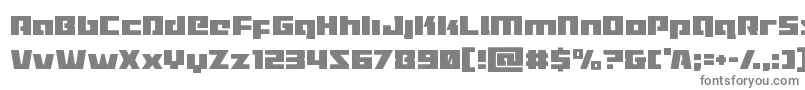 Turbochargecond Font – Gray Fonts on White Background