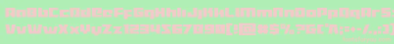 Turbochargecond Font – Pink Fonts on Green Background