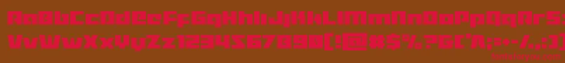Turbochargecond Font – Red Fonts on Brown Background