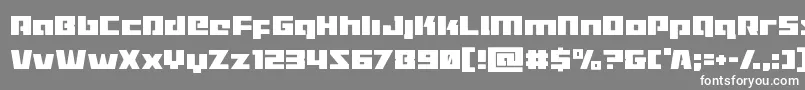 Turbochargecond Font – White Fonts on Gray Background