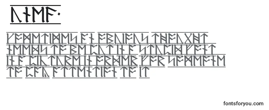 Schriftart RuneA1