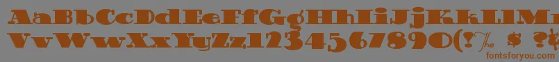 Guinness Font – Brown Fonts on Gray Background