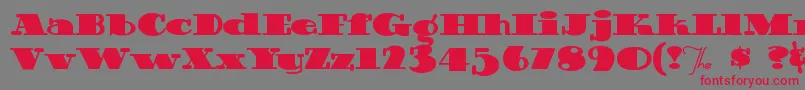 Guinness Font – Red Fonts on Gray Background