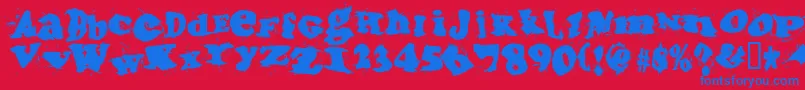 Incantationtwo Font – Blue Fonts on Red Background