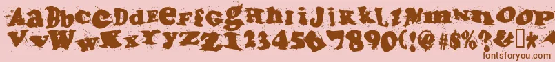 Incantationtwo Font – Brown Fonts on Pink Background