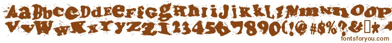 Incantationtwo Font – Brown Fonts on White Background
