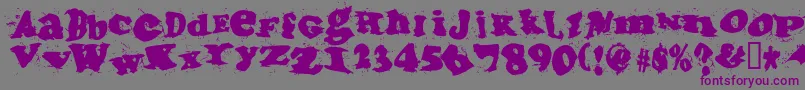 Incantationtwo Font – Purple Fonts on Gray Background