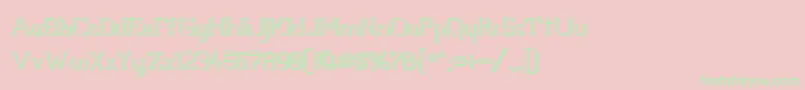 Whitlt3D Font – Green Fonts on Pink Background