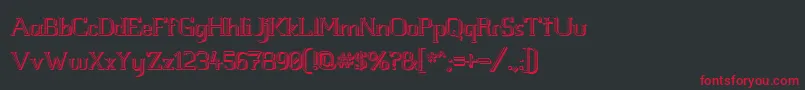 Whitlt3D Font – Red Fonts on Black Background
