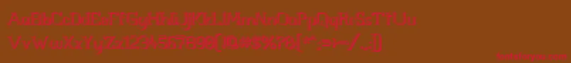 Whitlt3D Font – Red Fonts on Brown Background