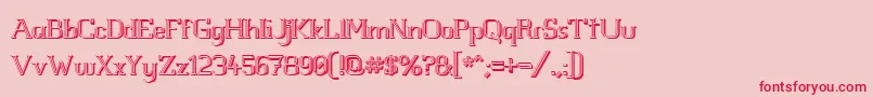 Whitlt3D Font – Red Fonts on Pink Background