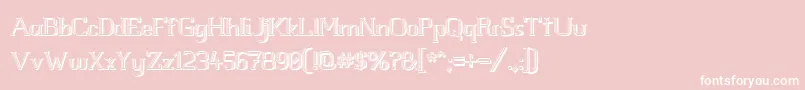 Whitlt3D Font – White Fonts on Pink Background