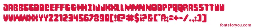 Bubblebutt Font – Red Fonts on White Background