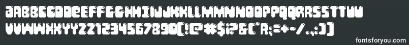 Bubblebutt Font – White Fonts on Black Background