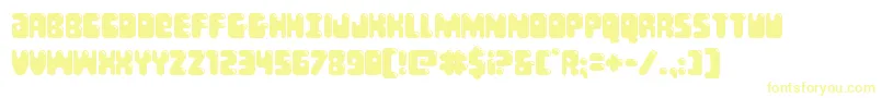 Bubblebutt Font – Yellow Fonts on White Background