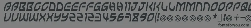 Шрифт Wisecrack – чёрные шрифты на сером фоне
