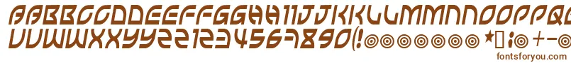 Шрифт Wisecrack – коричневые шрифты на белом фоне