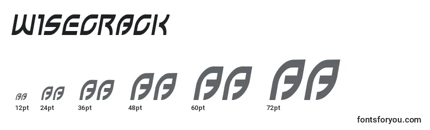 Wisecrack Font Sizes