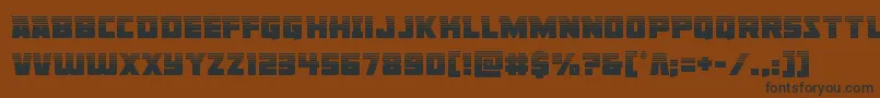 Libertylegionhalf Font – Black Fonts on Brown Background