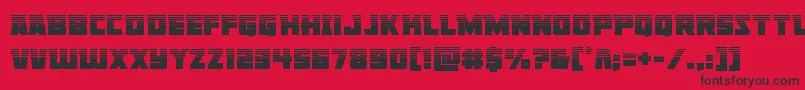 Libertylegionhalf Font – Black Fonts on Red Background