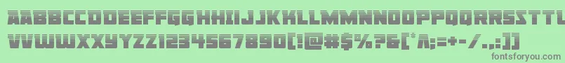 Libertylegionhalf Font – Gray Fonts on Green Background