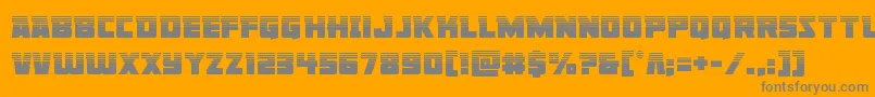 Libertylegionhalf Font – Gray Fonts on Orange Background