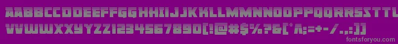 Libertylegionhalf Font – Gray Fonts on Purple Background