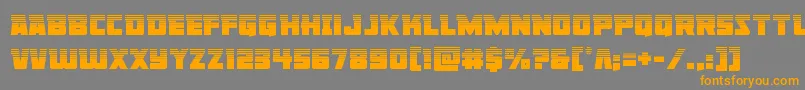Libertylegionhalf Font – Orange Fonts on Gray Background