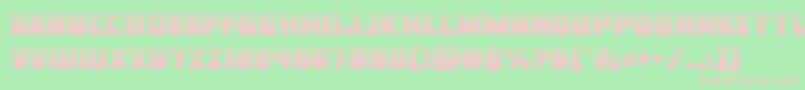 Шрифт Libertylegionhalf – розовые шрифты на зелёном фоне