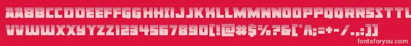 Libertylegionhalf Font – Pink Fonts on Red Background