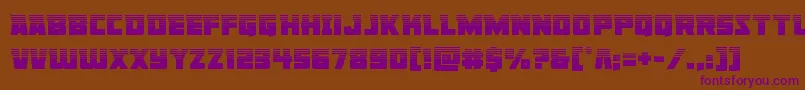 Libertylegionhalf Font – Purple Fonts on Brown Background
