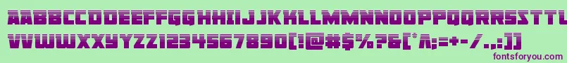 Libertylegionhalf Font – Purple Fonts on Green Background