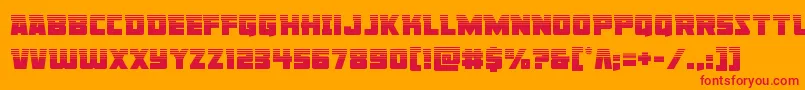 Libertylegionhalf Font – Red Fonts on Orange Background
