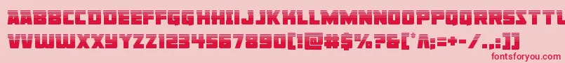 Libertylegionhalf Font – Red Fonts on Pink Background