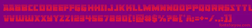 Libertylegionhalf Font – Red Fonts on Purple Background