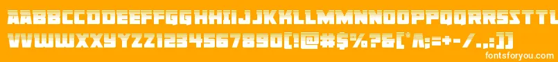 Libertylegionhalf Font – White Fonts on Orange Background