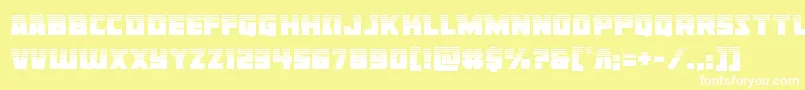 Libertylegionhalf Font – White Fonts on Yellow Background