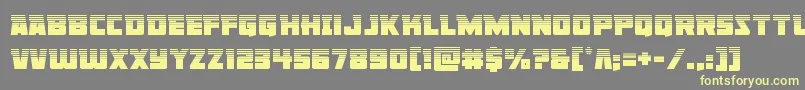 Libertylegionhalf Font – Yellow Fonts on Gray Background
