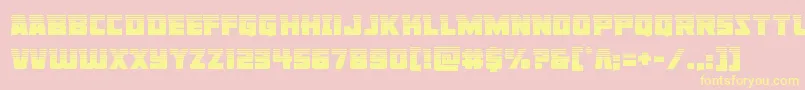 Libertylegionhalf Font – Yellow Fonts on Pink Background