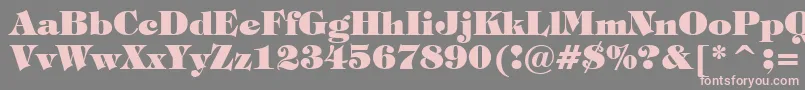 TiffanyHeavyBt Font – Pink Fonts on Gray Background