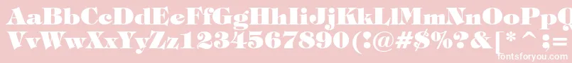 TiffanyHeavyBt Font – White Fonts on Pink Background