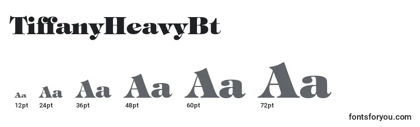 Размеры шрифта TiffanyHeavyBt