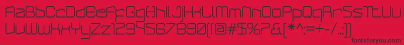 ArcticpatrolRegular Font – Black Fonts on Red Background