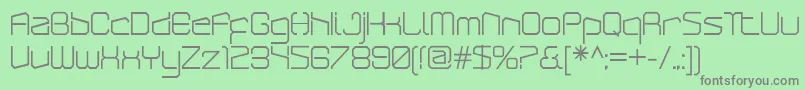 Шрифт ArcticpatrolRegular – серые шрифты на зелёном фоне