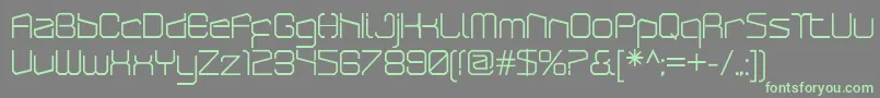 フォントArcticpatrolRegular – 灰色の背景に緑のフォント